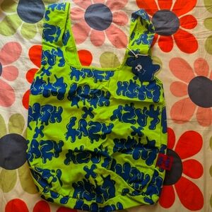 Lush x Lazy Oaf Green Tote Bag